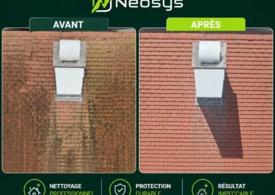 Démoussage toiture par drone à Mellet – Les Bons Villers : une solution moderne, rapide et écologique