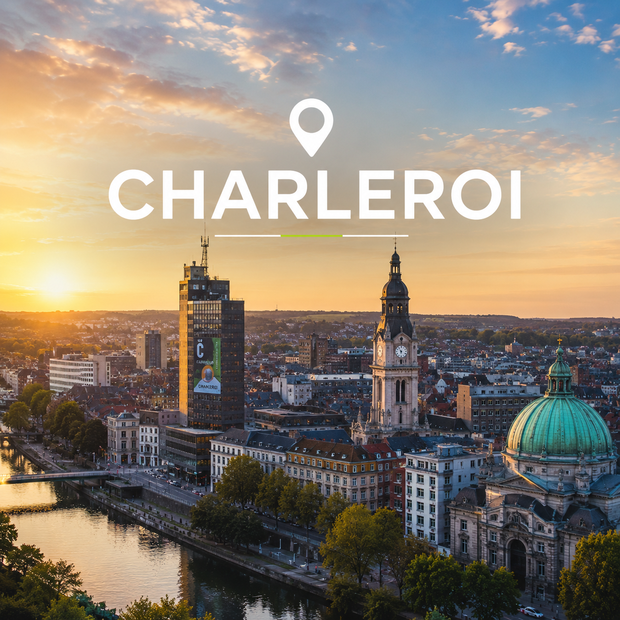 Nettoyage par drone à Charleroi