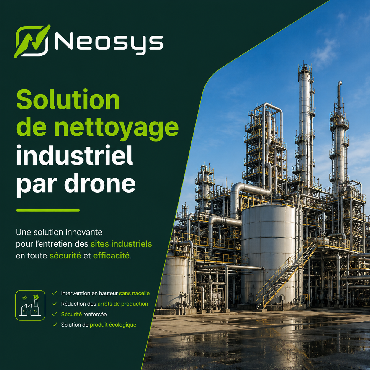 Neosys - Nettoyage industriel par drone