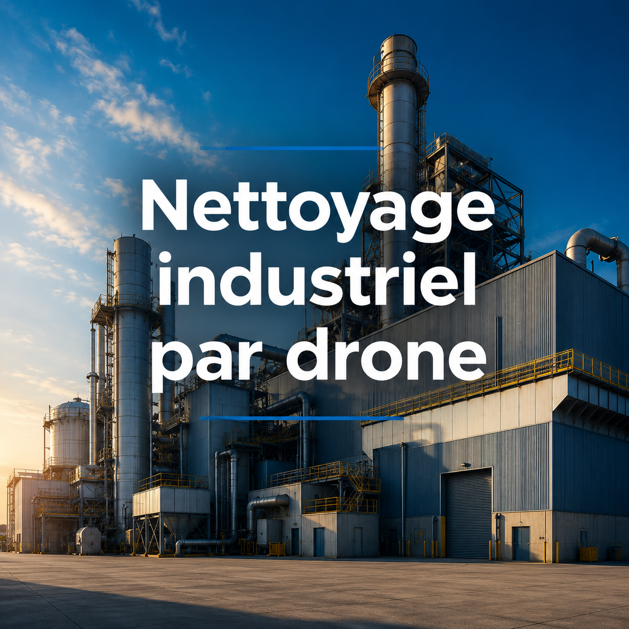 Nettoyage industriel par drone