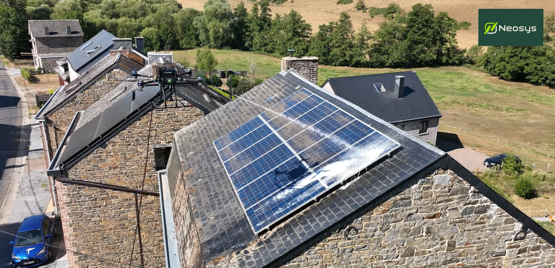 Nettoyage par drone à Ciney (Namur)