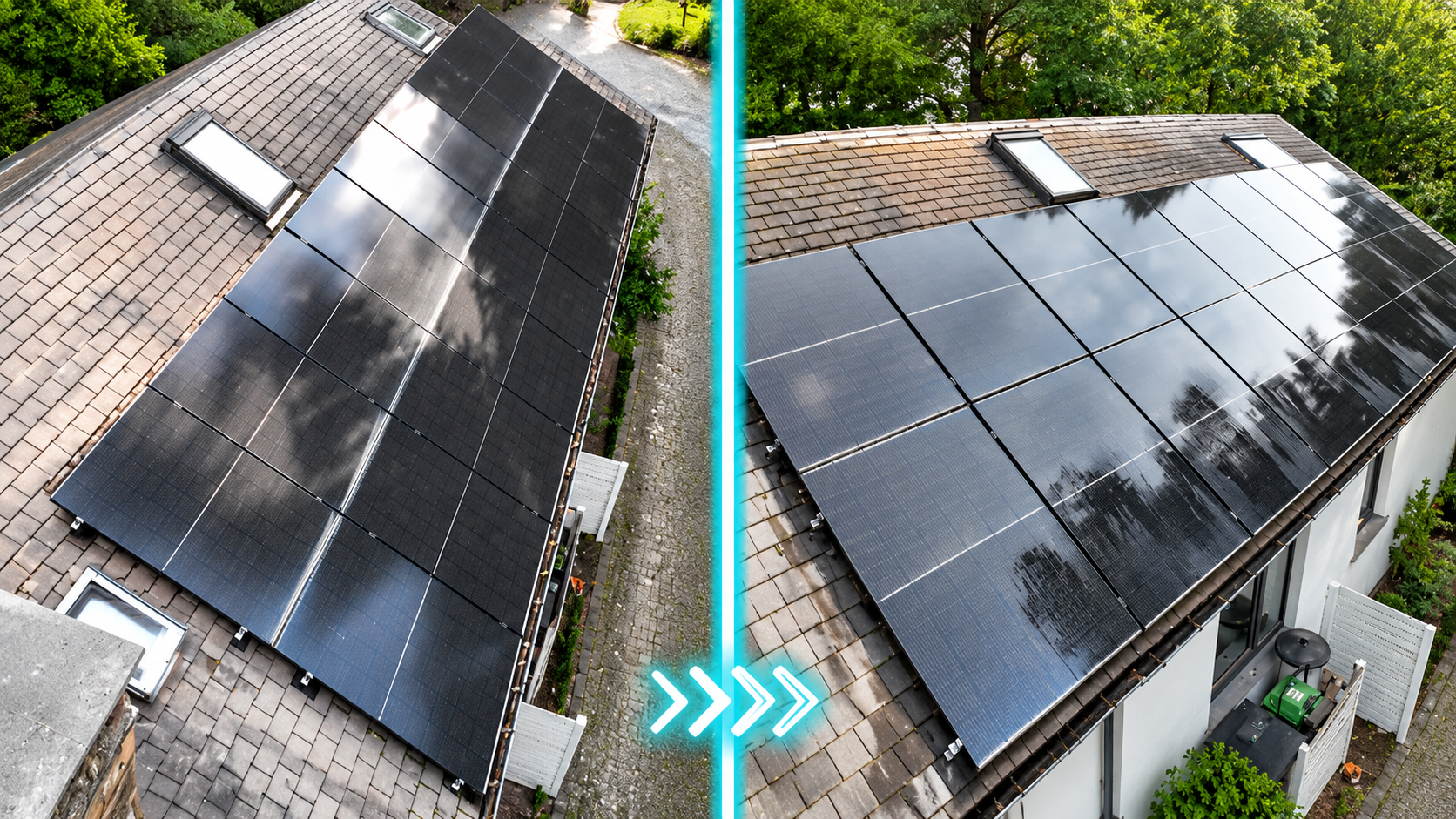 Nettoyage de panneaux solaires par drone à Montigny-le-Tilleul