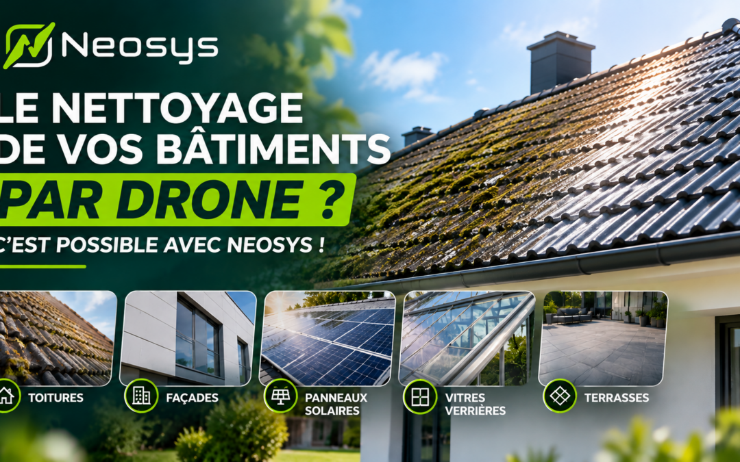 Le nettoyage de vos bâtiments par drone ? C’est possible avec NEOSYS !