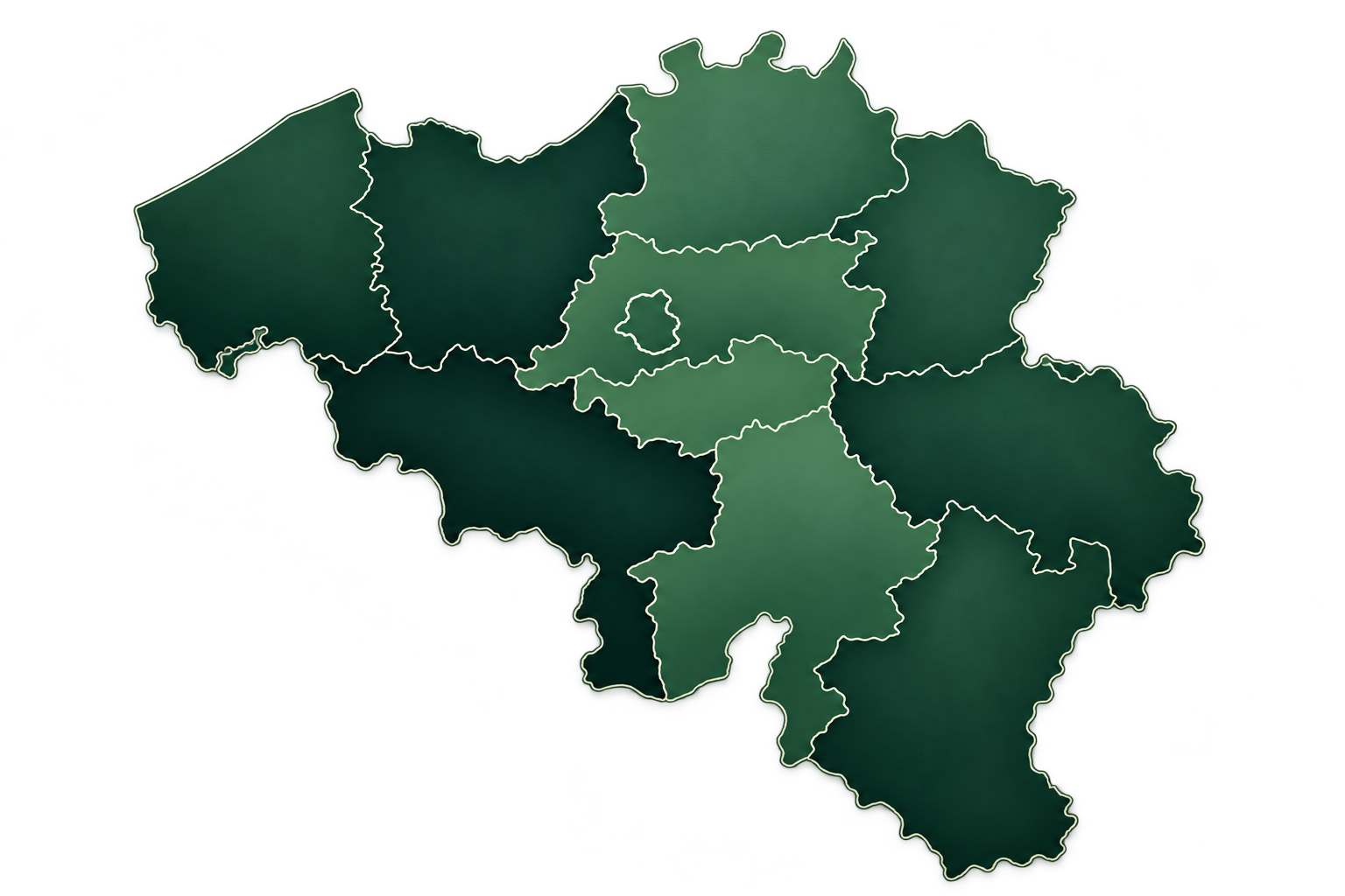 Carte de la Belgique