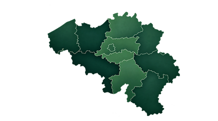 Carte de la Belgique